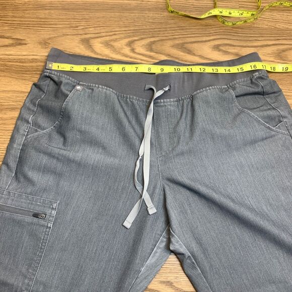 Figs Jogger Womens Large Gray Scrubs Zamora Cargo Pockets Drawstring Pants - Picture 7 of 10